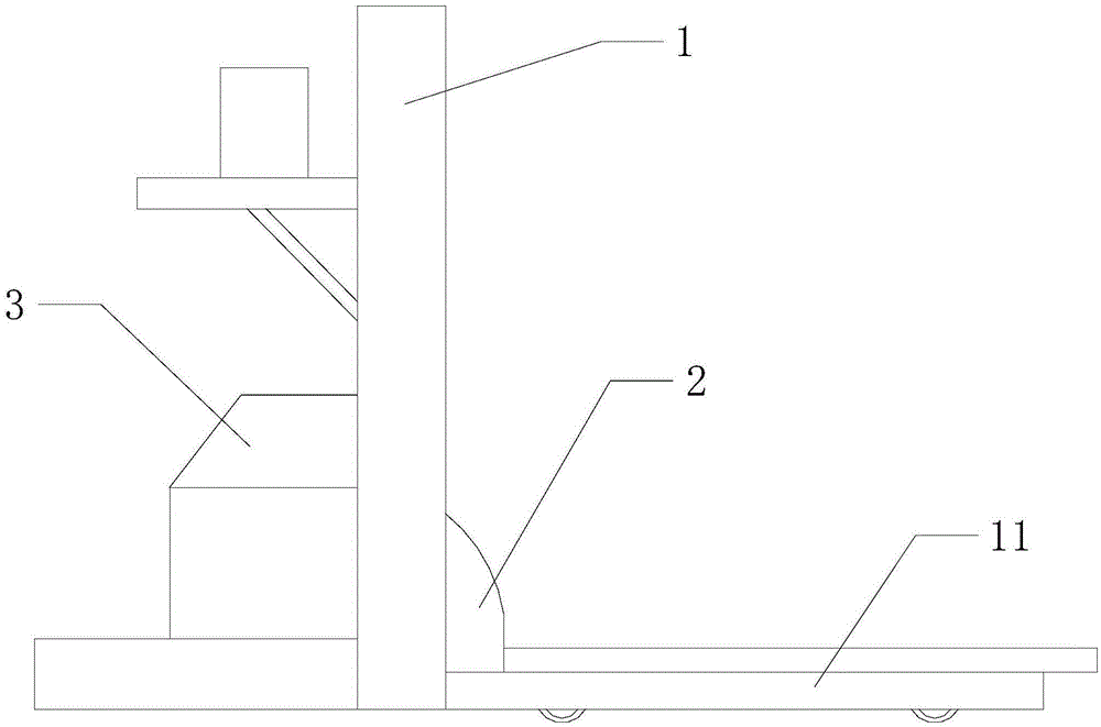 Semi-electric forklift truck