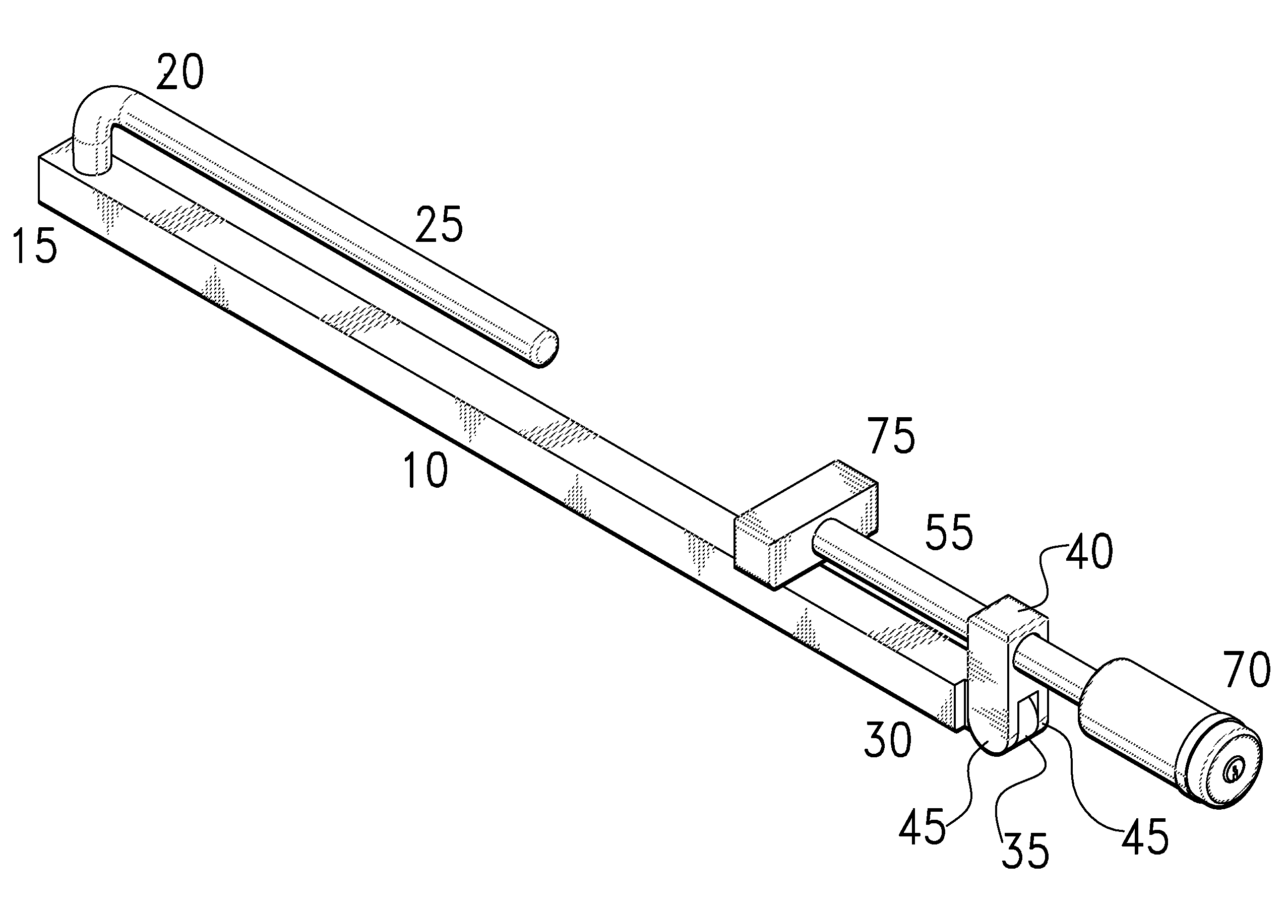 Immobilizing device for tracked vehicles