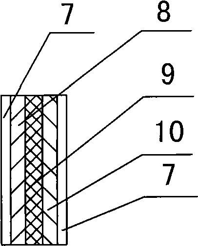 Assembled integrated house component and building method of integrated house
