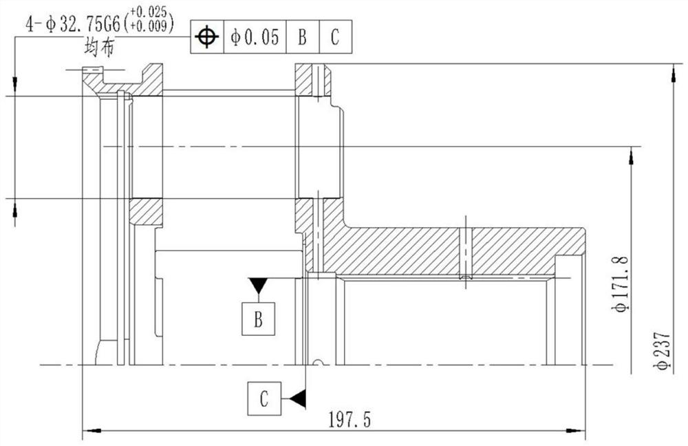 Precision machining method for helical tooth planet row