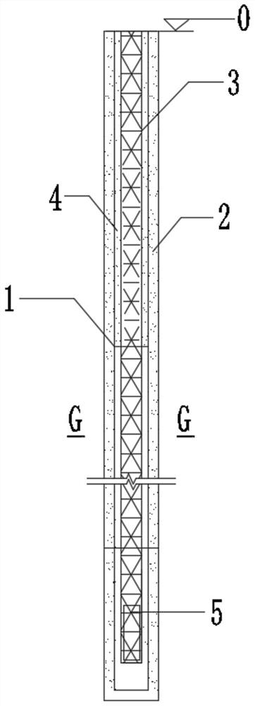 Double-sleeve artesian deep well dewatering construction method and structure for muddy silty clay silty soil
