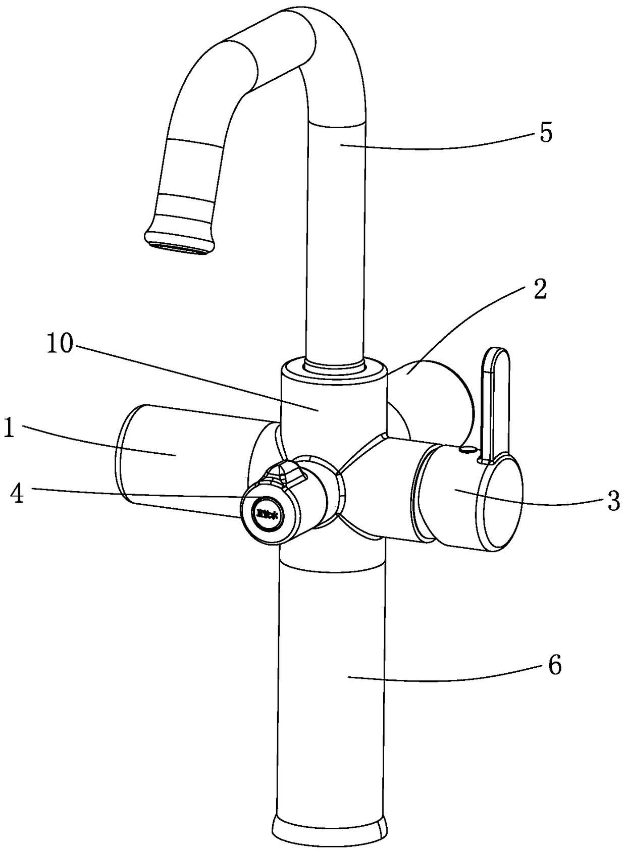 Multifunctional integrated filtering faucet