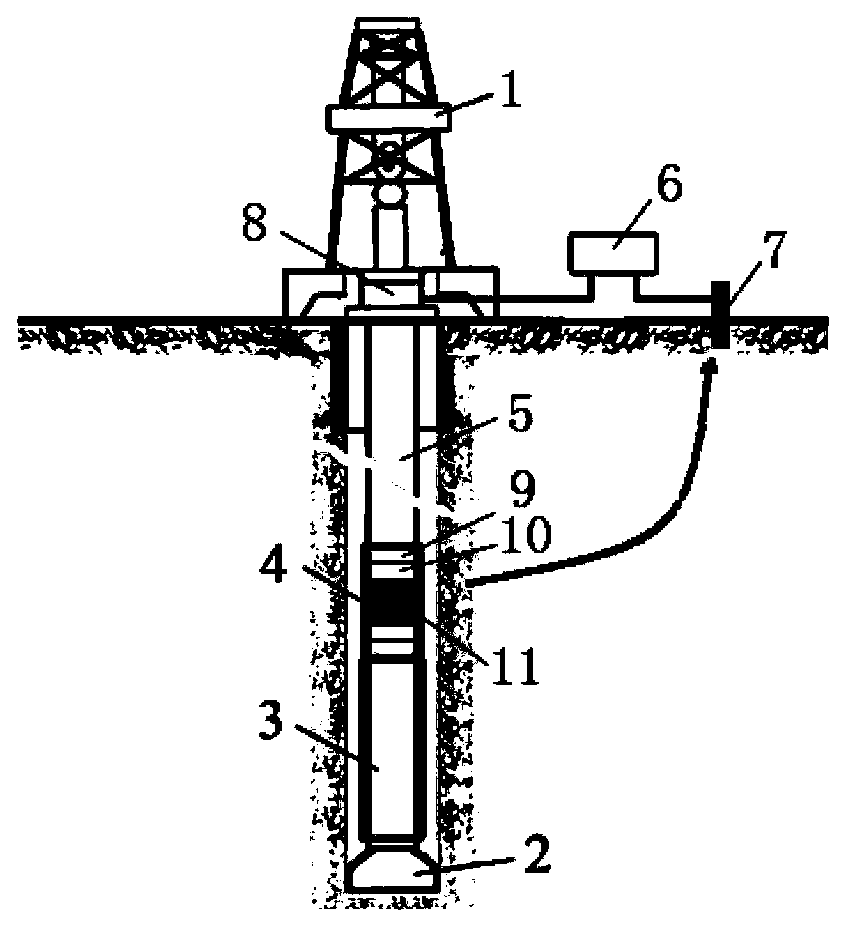 System used for measuring impact vibration state of downhole instrument while drilling