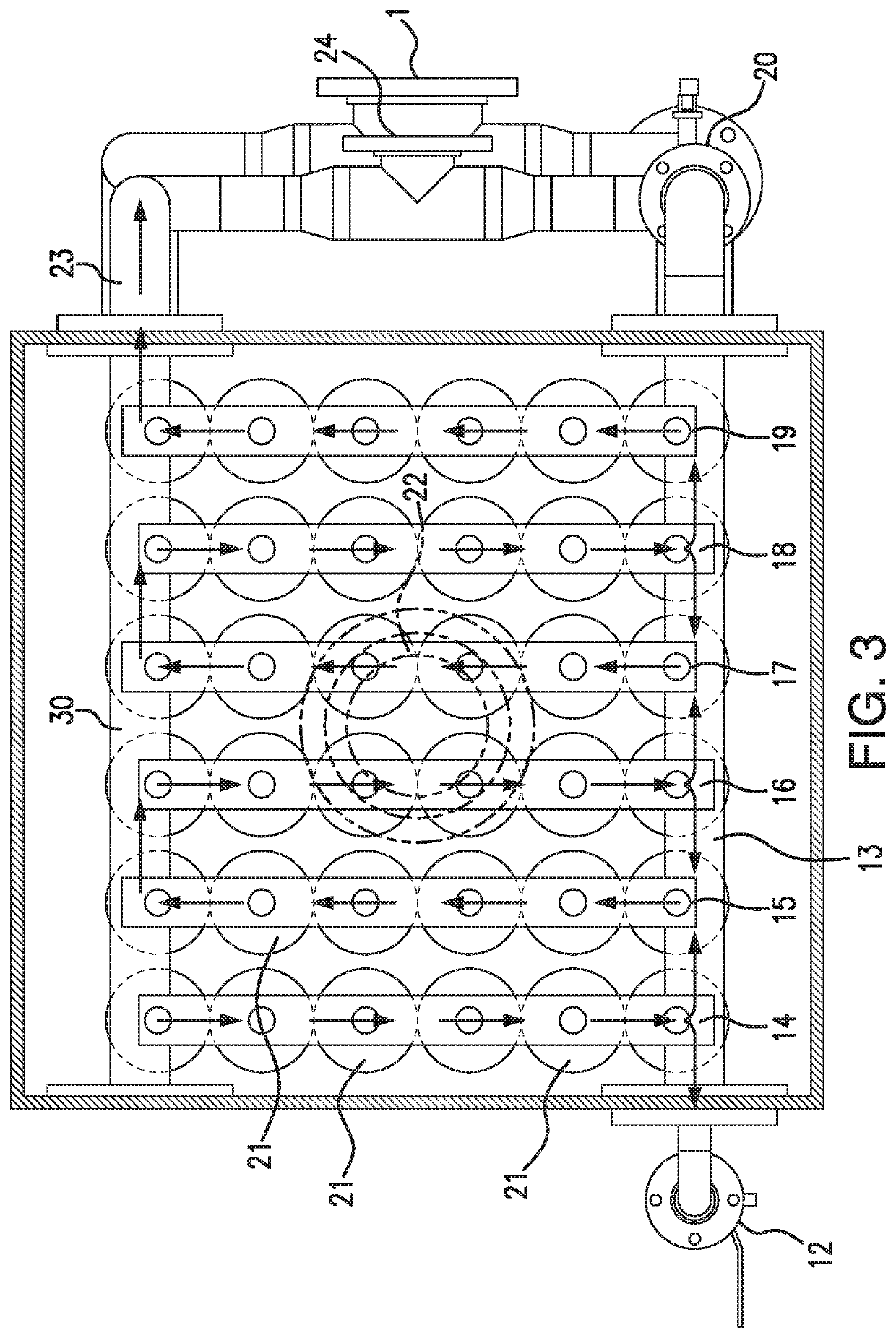 Compact membrane module system for gas separation