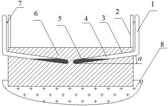 Air cooling and heat pipe reinforced heat exchange highway pavement temperature reduction cooling device