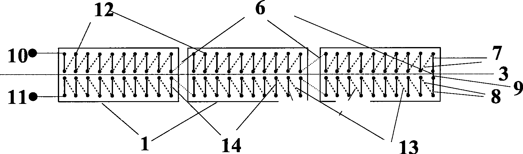 Coil with air core of forcipated duplex winding based on printed circuit board