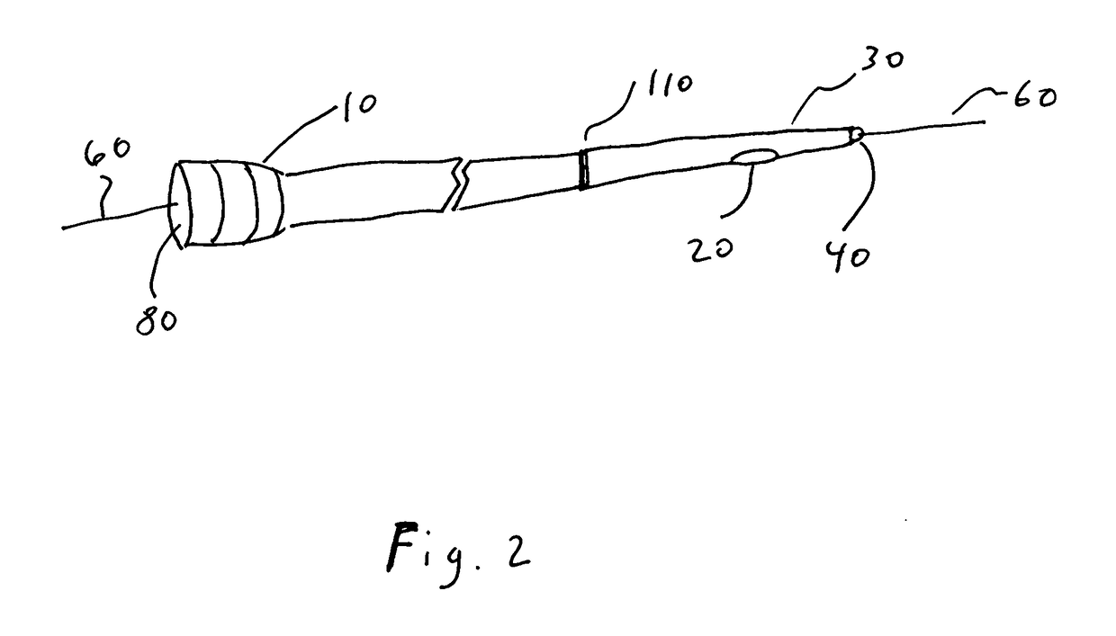 Single Lumen Microcatheter for Executing Plugs near Distal Terminus of Lumen