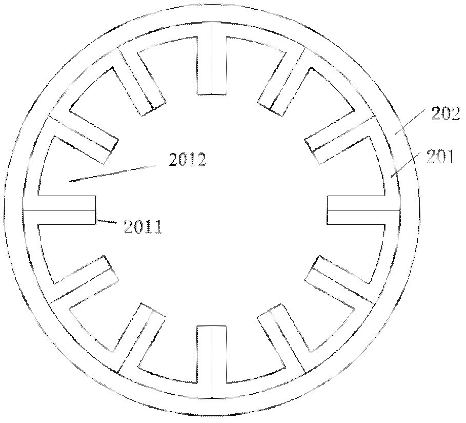 Radial magnetic field motor with amorphous alloy