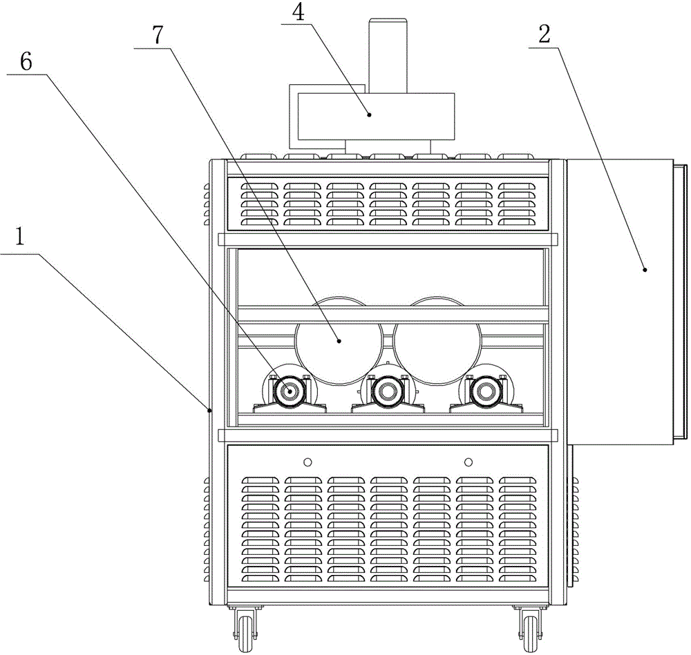 Microwave log-drying device