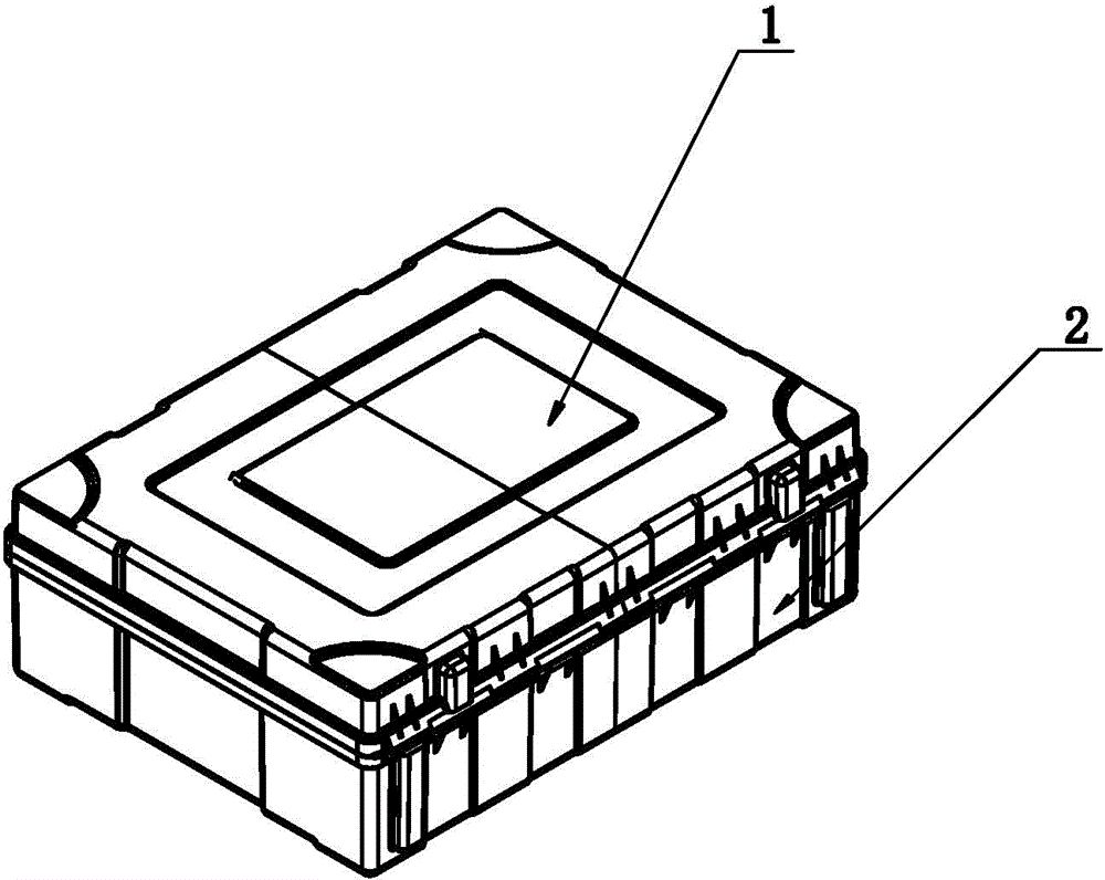 Ant-theft box with inside and outside double locking effect