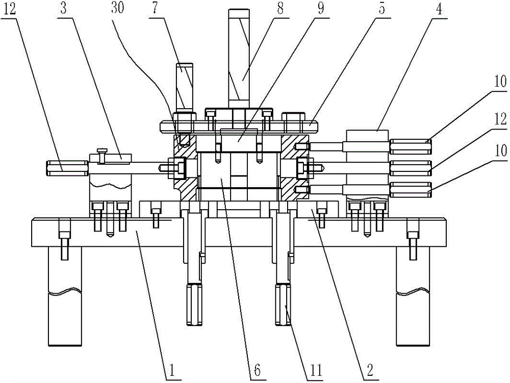 Hole position accuracy detection tool for automobile reducer shell