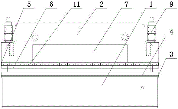 Bending machine used for machining metal integral type sound barrier