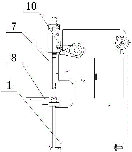 Bending machine used for machining metal integral type sound barrier