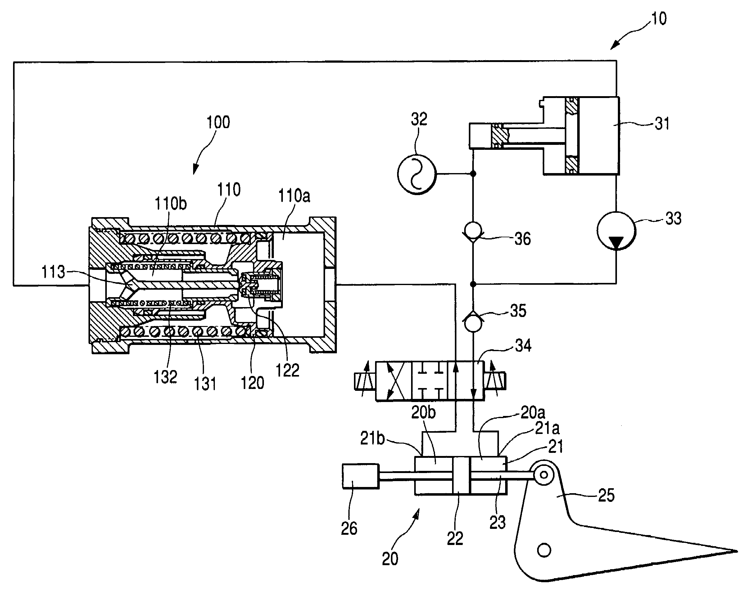 Back-pressure valve and actuation system