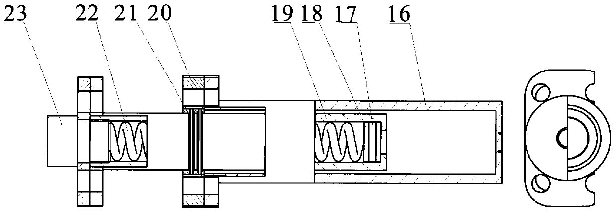 Horizontal well drilling and drilling pressure compensating device