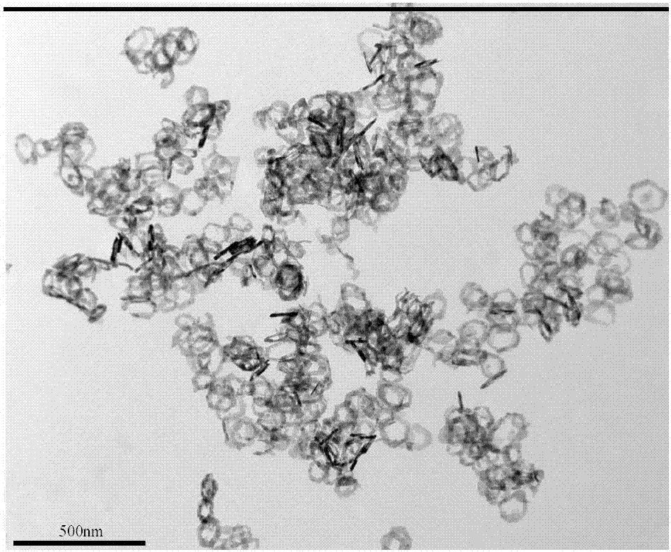 Hollow hexahydric annular hydroxyl cobaltous oxide nano material and preparation method thereof