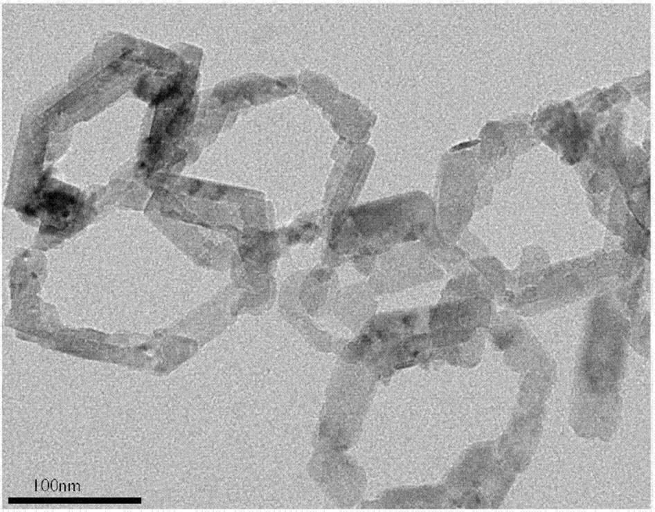 Hollow hexahydric annular hydroxyl cobaltous oxide nano material and preparation method thereof