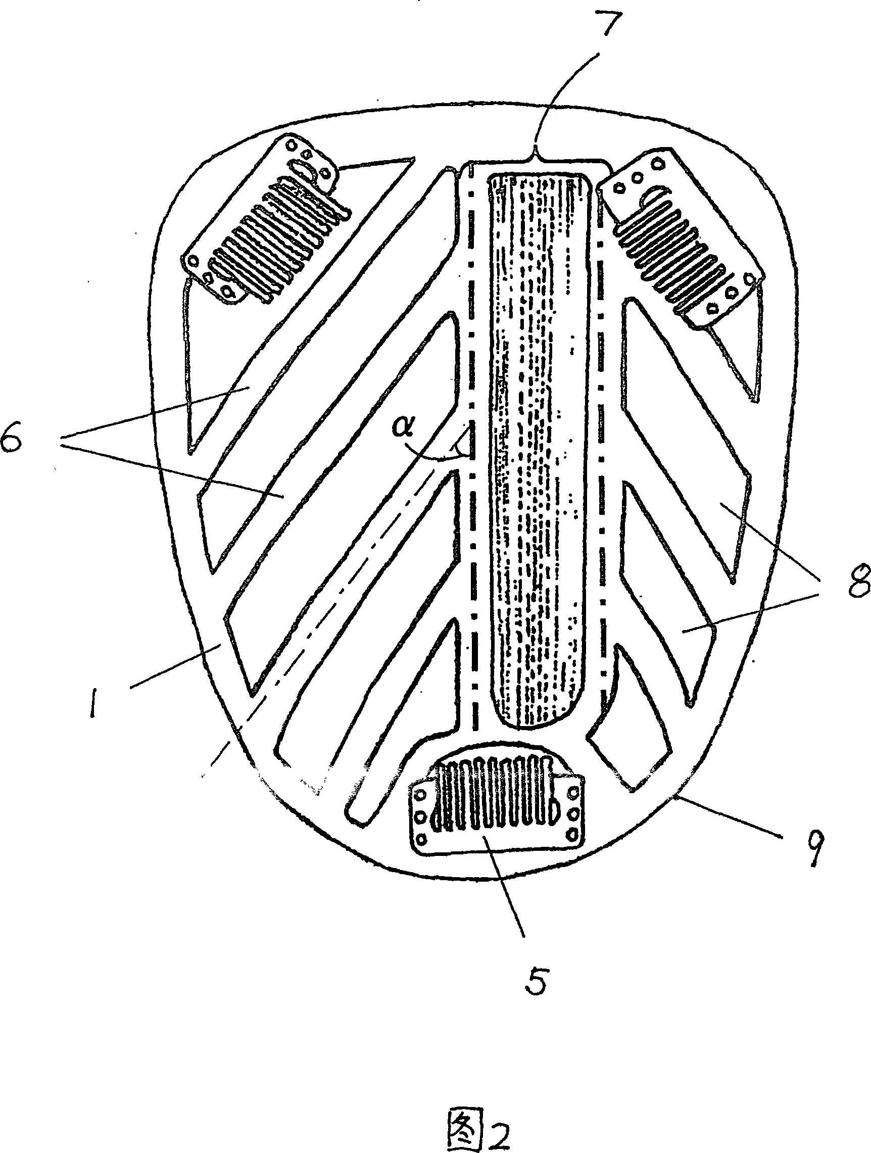 Artificial skin for hairpiece and hairpiece using said artificial skin