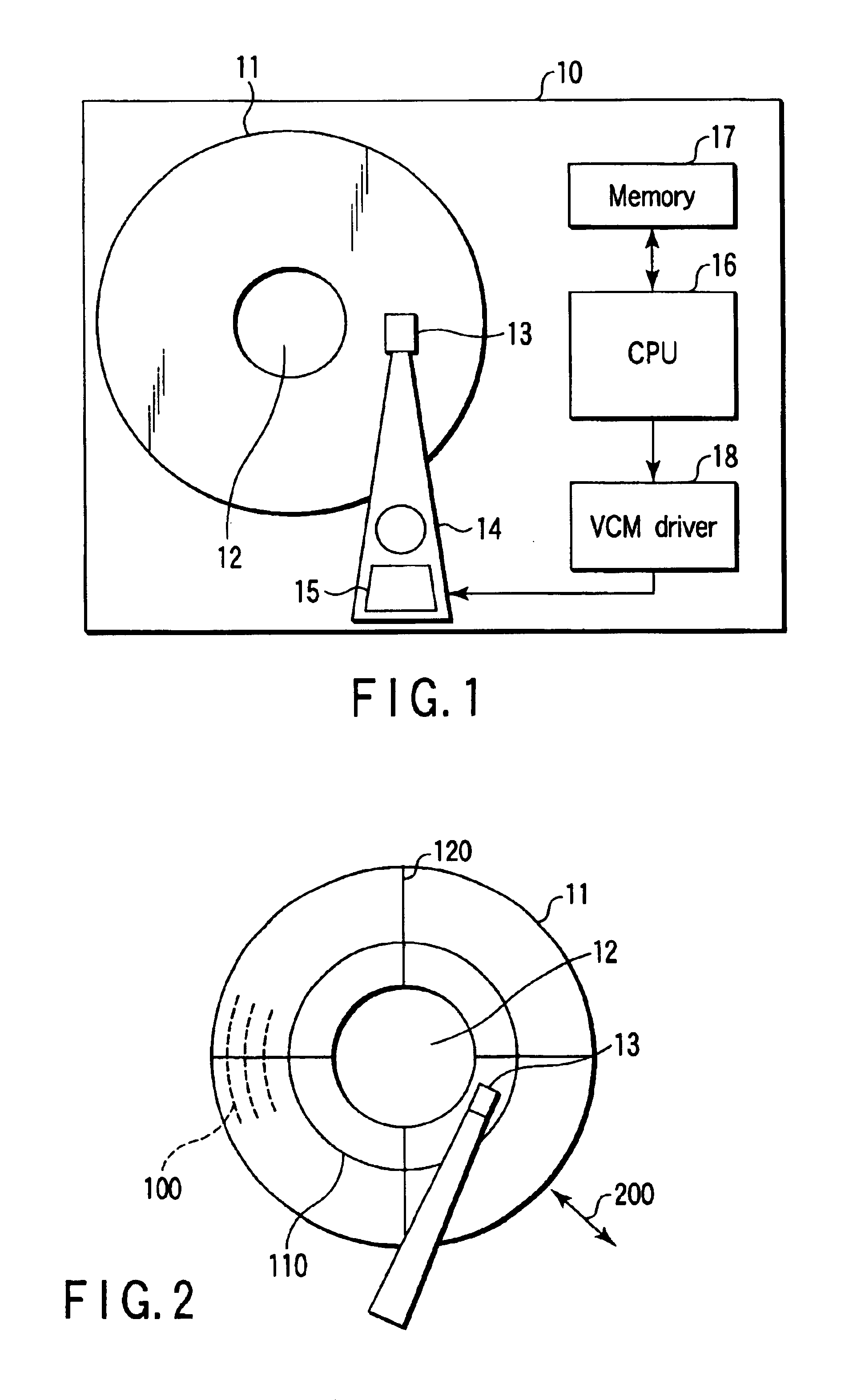 Method and apparatus for head positioning using servo control in a disk drive