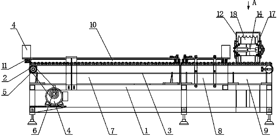 Soft-bag converging and separating device
