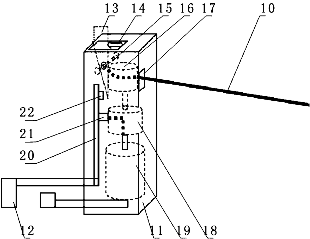 Automatic water blocking device outside the elevator door