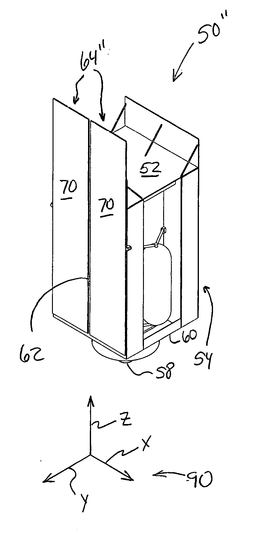 Satellite with deployable, articulatable thermal radiators