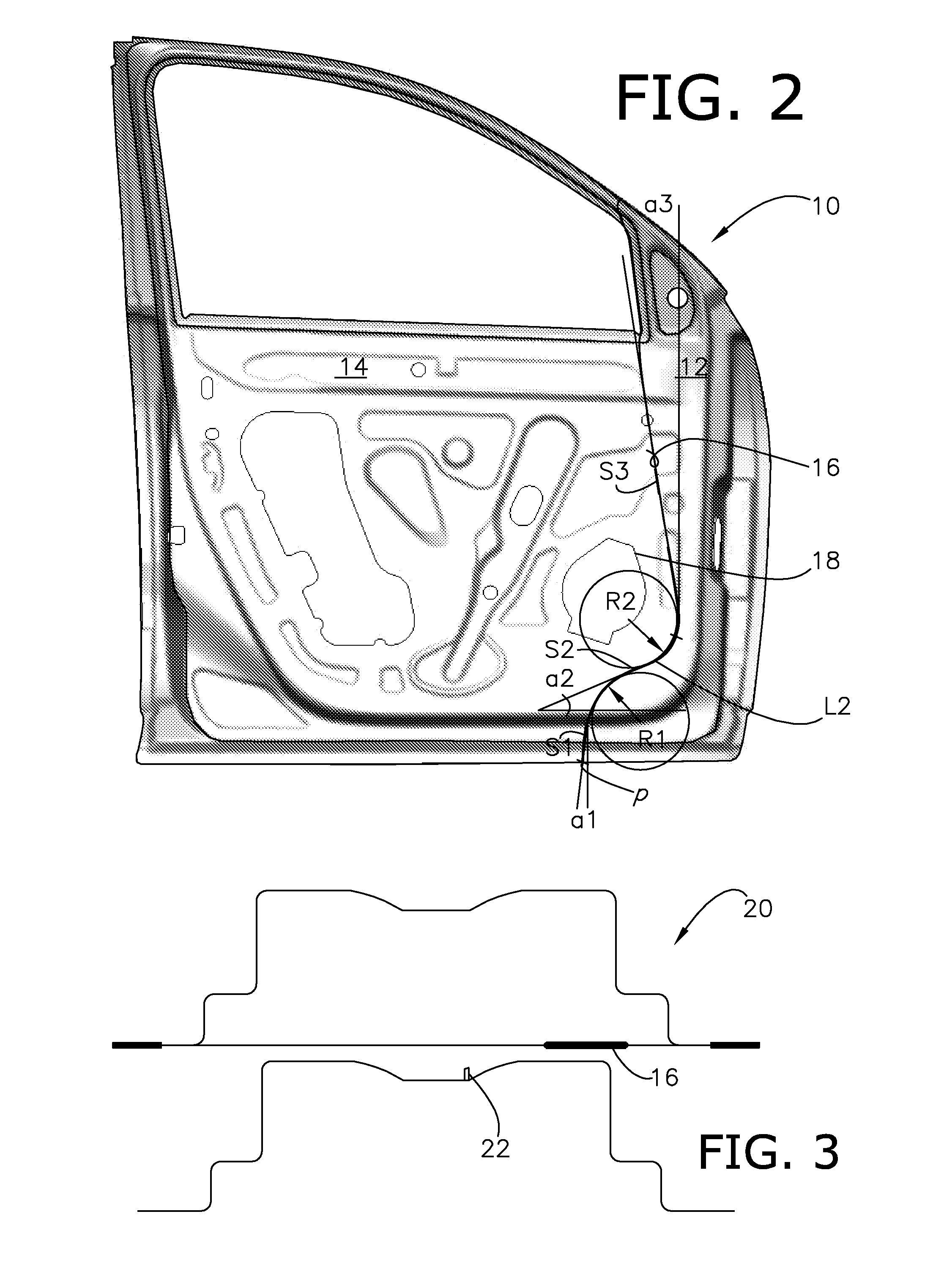 Non-linear welded blank and method of reducing mass