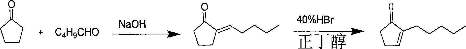 Method for preparing methyl dihydrojasmonate