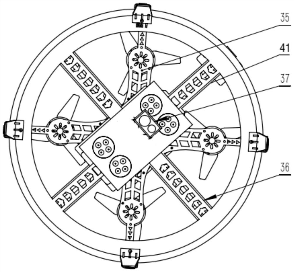 An explosion-proof four-rotor drone for coal mines