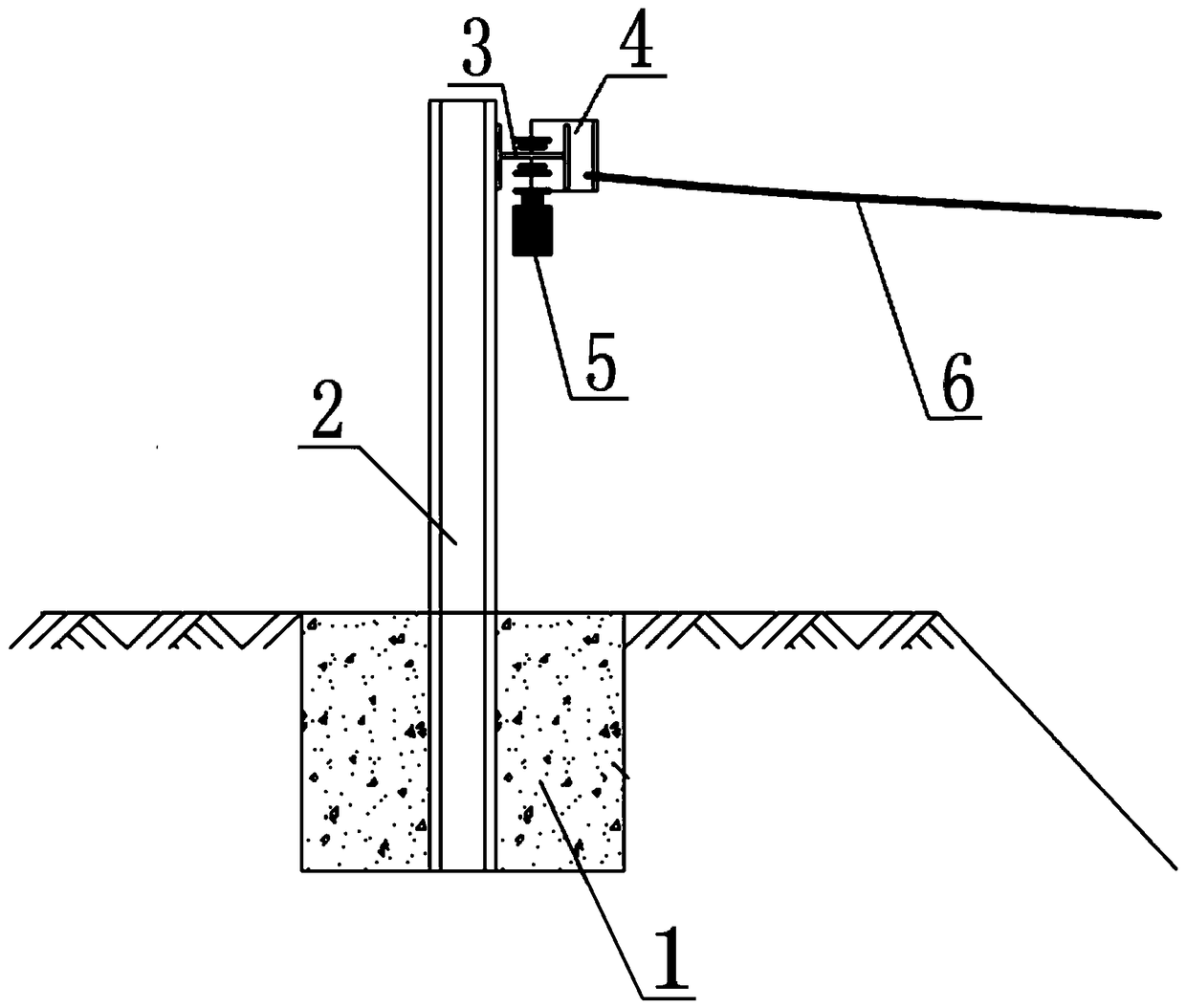 Large span foundation pit automatic cover system