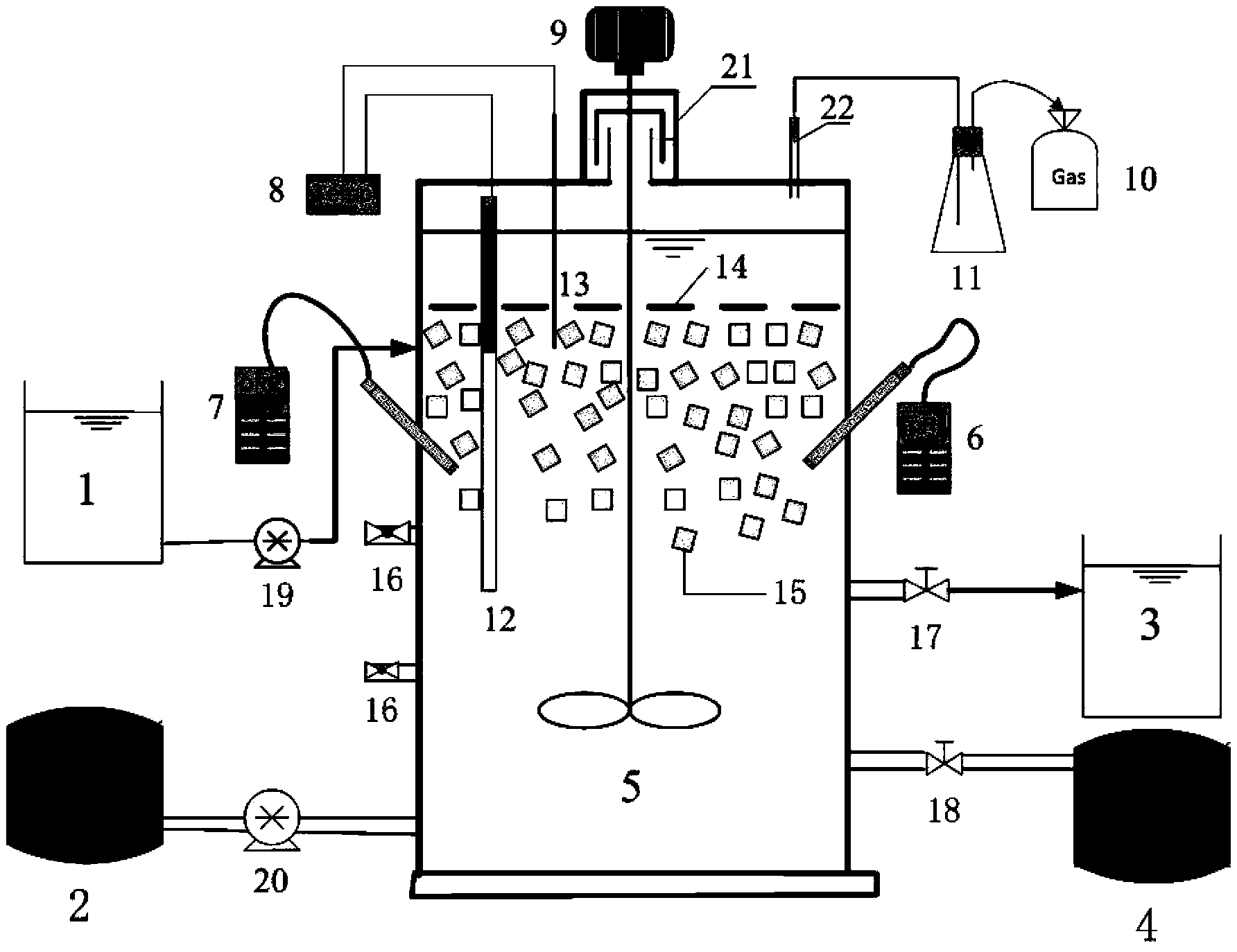 Method for processing urban sewage nitrifying liquid by sludge fermentation and denitrification coupled with anaerobic ammonia oxidation