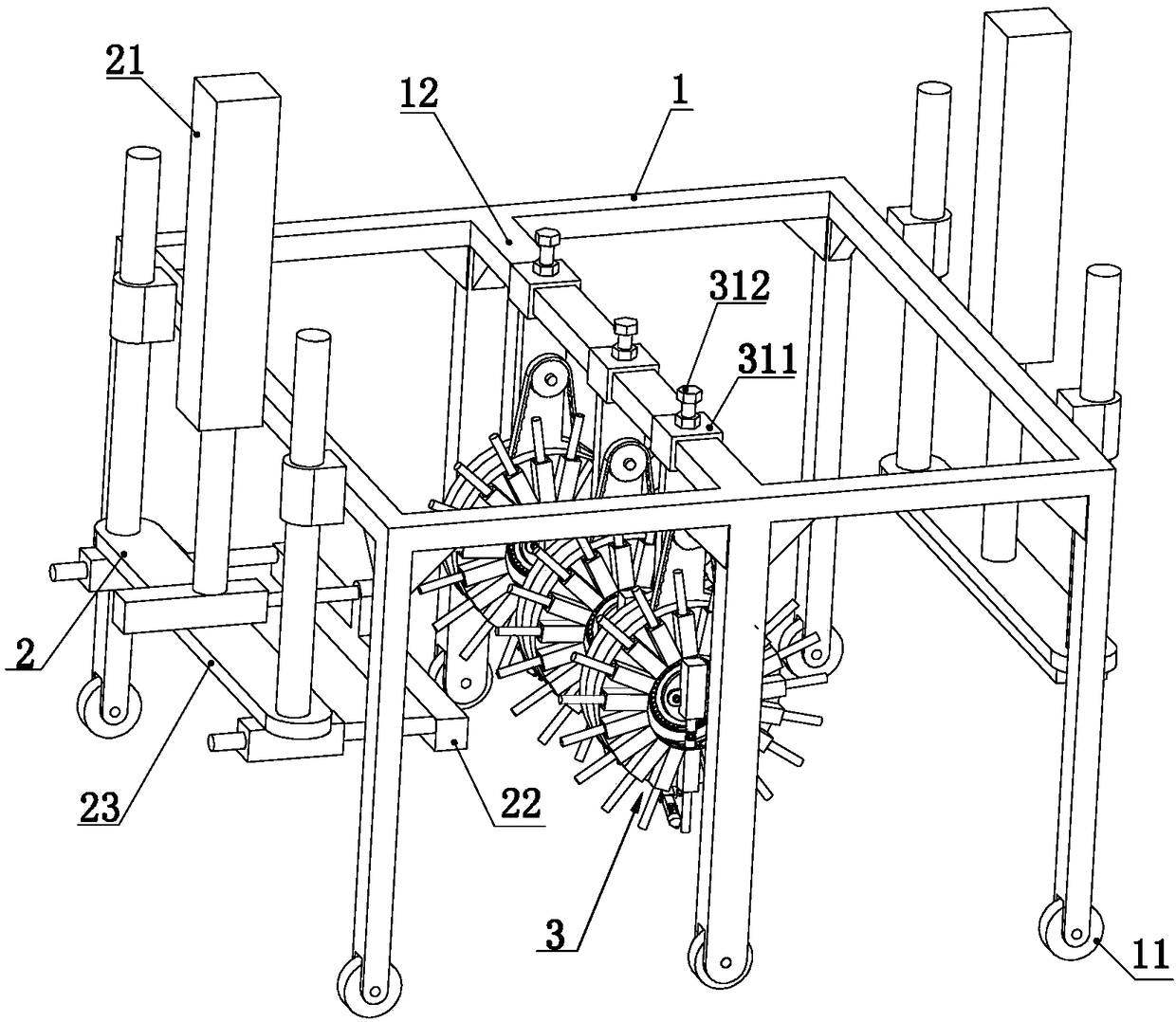 Device for welding screw rod sets in ship manufacturing process