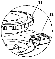 LED lamp strip ceiling type rotating device