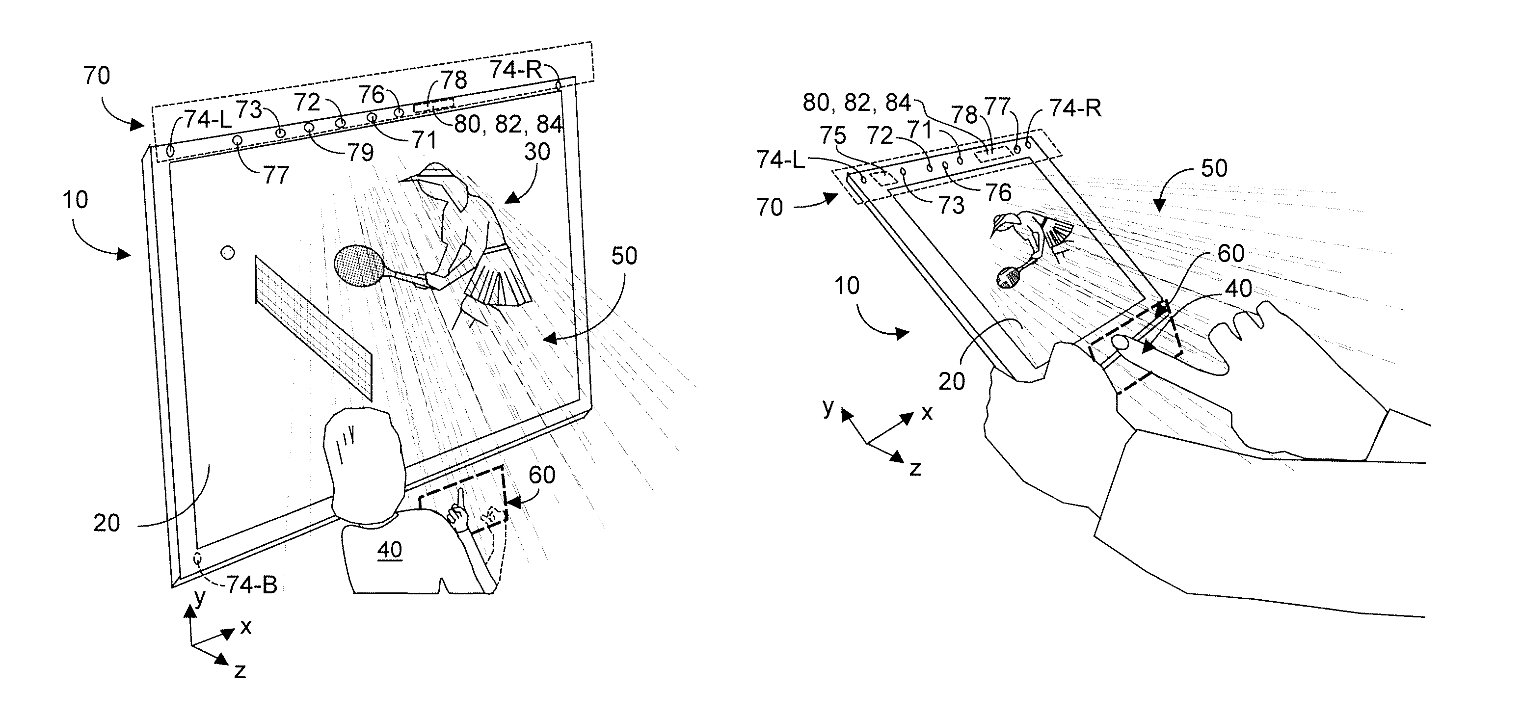 Method and system enabling natural user interface gestures with an electronic system
