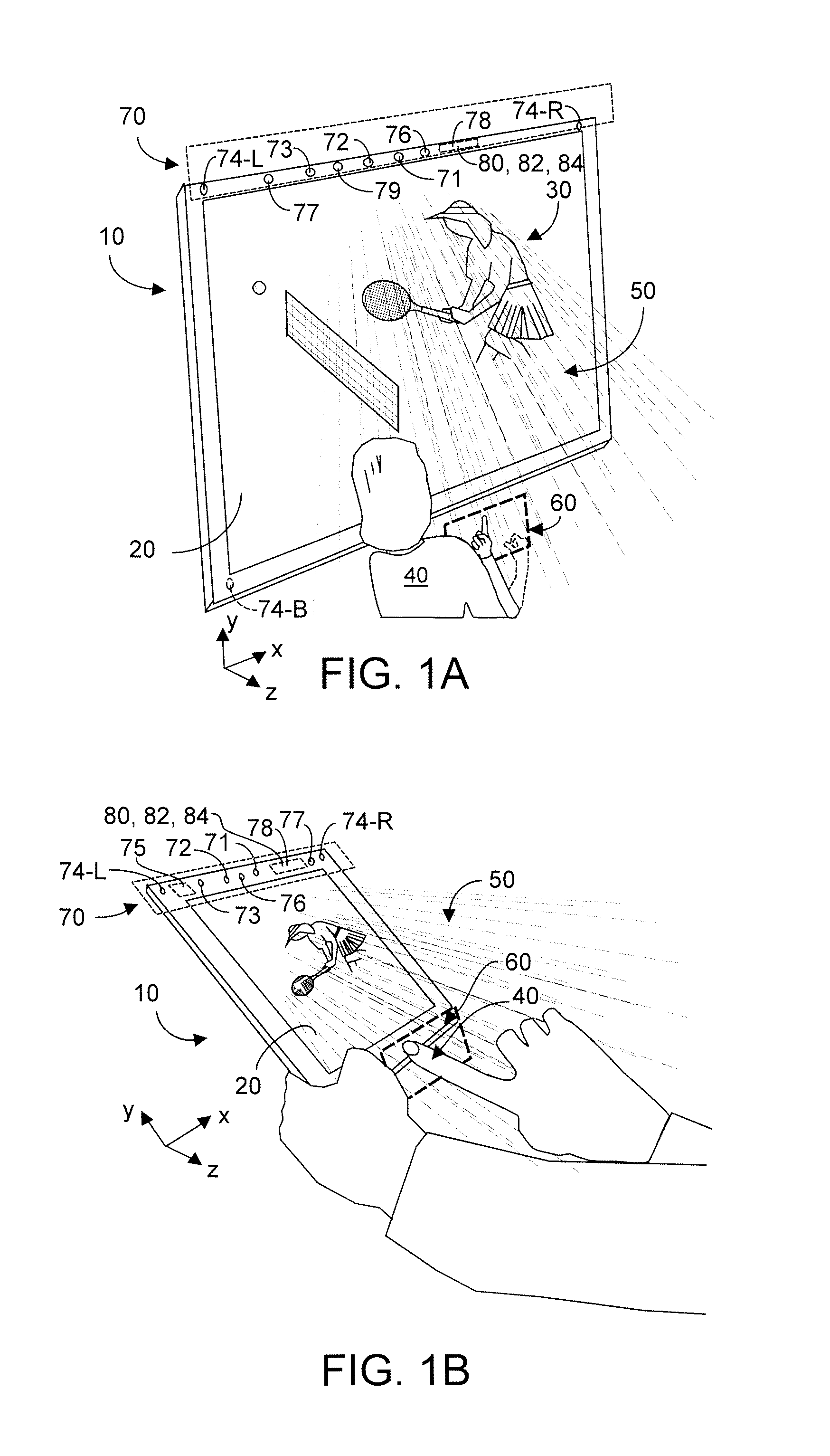 Method and system enabling natural user interface gestures with an electronic system