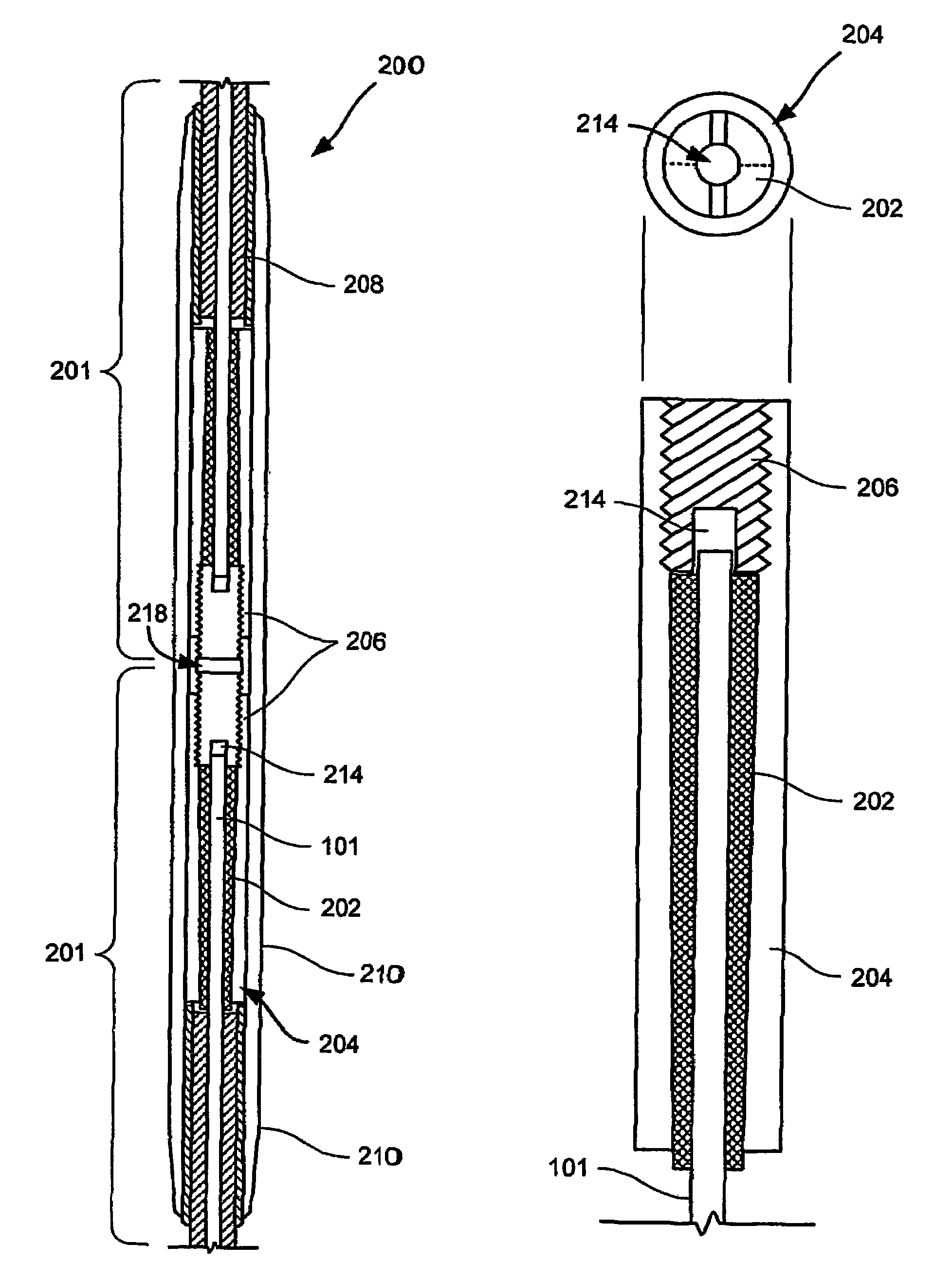 Collet-type splice and dead end for use with an aluminum conductor composite core reinforced cable