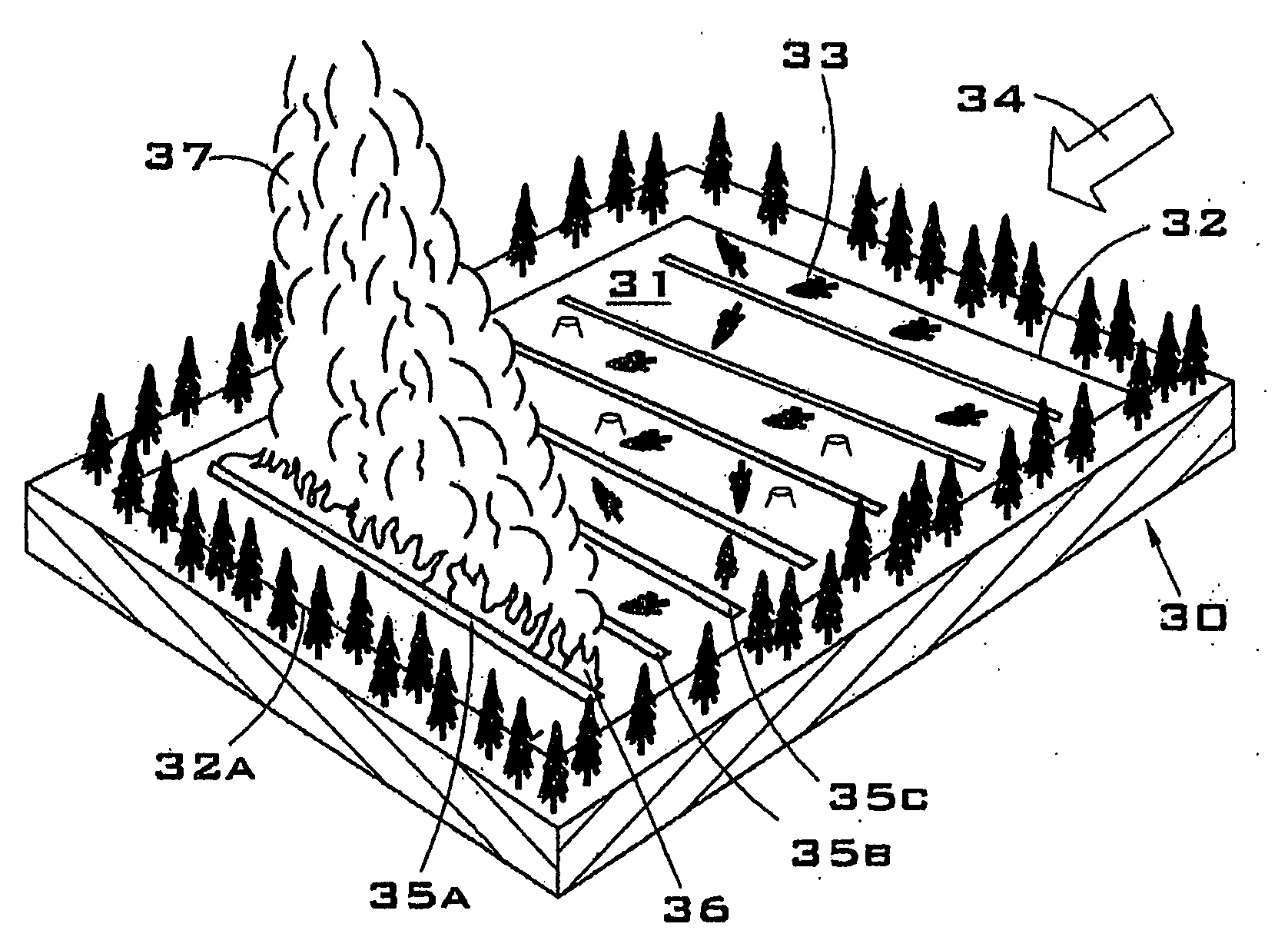 Linear incendiary strand and method for prescribed fire ignition