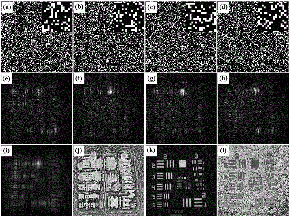 Lensless diffraction imaging method based on complementary random sampling