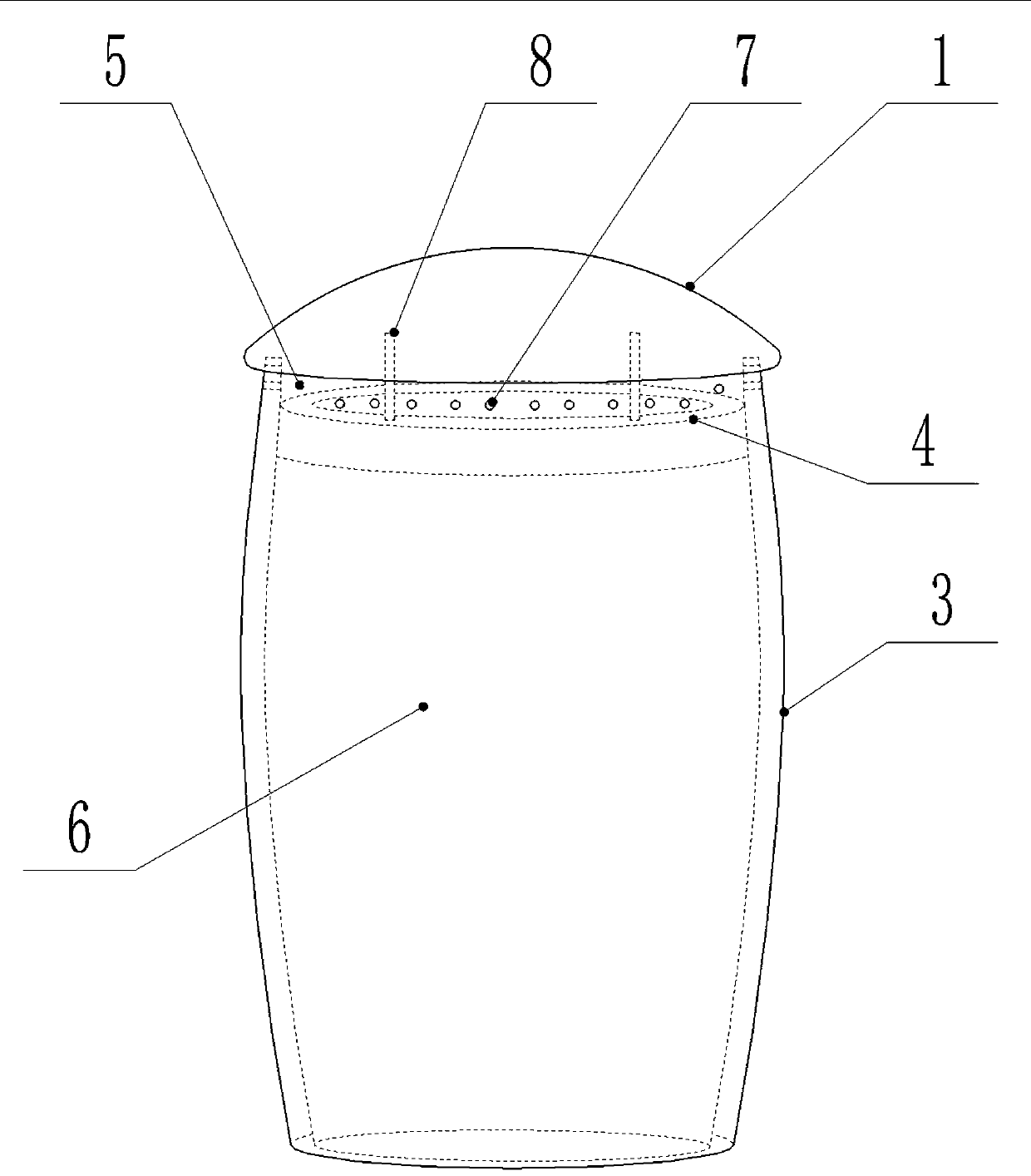 An airflow impact noise elimination device of a moving coil type microphone