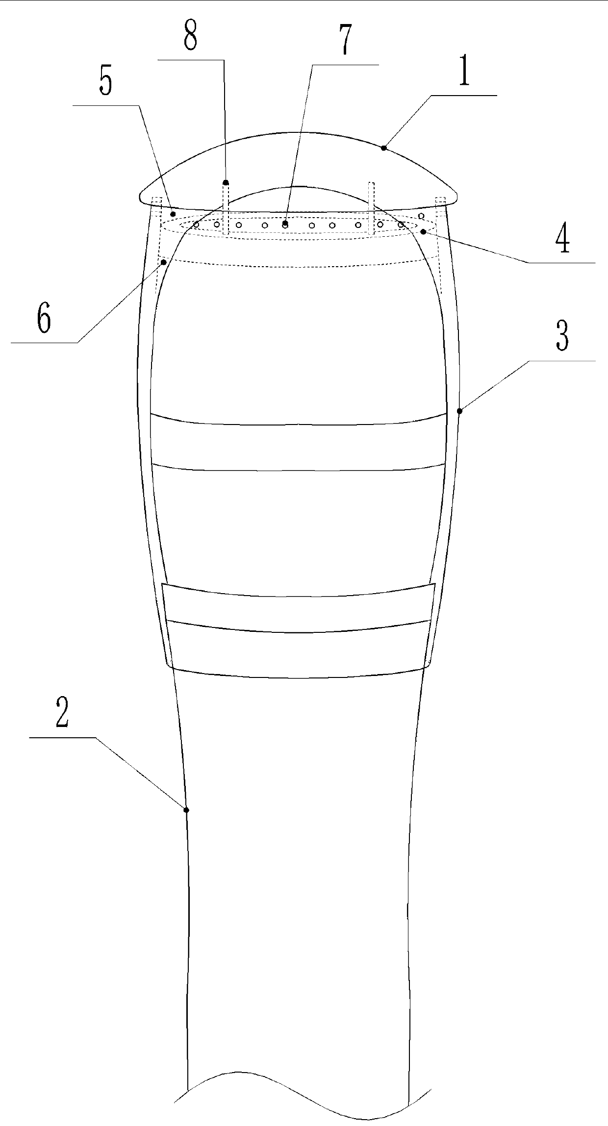 An airflow impact noise elimination device of a moving coil type microphone