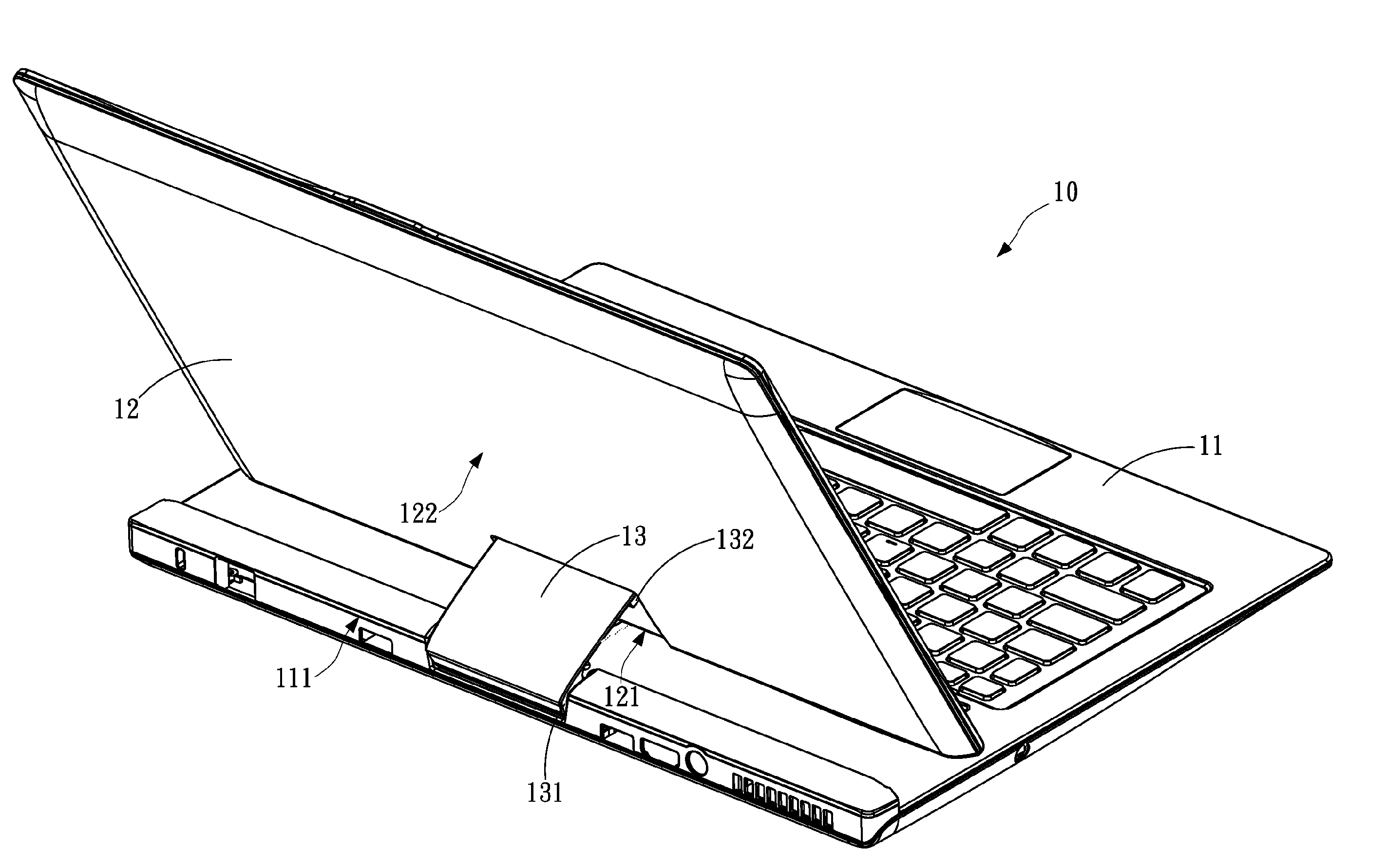 Portable computer device and screw rod device