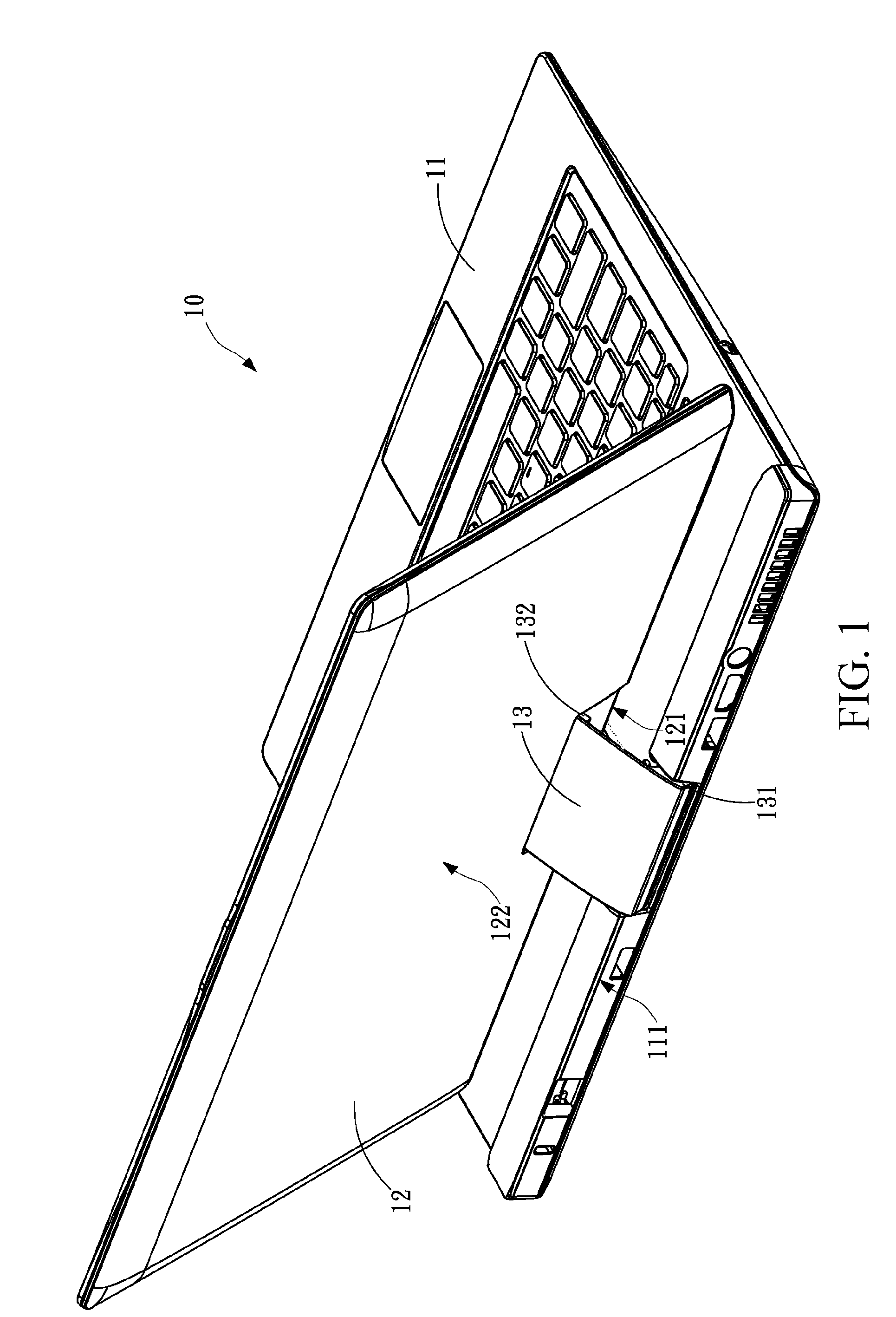 Portable computer device and screw rod device