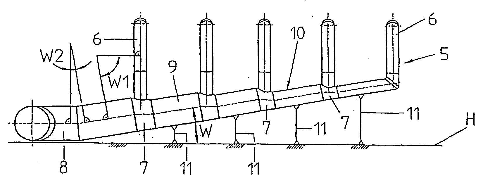 Exhaust-steam pipeline for a steam power plant