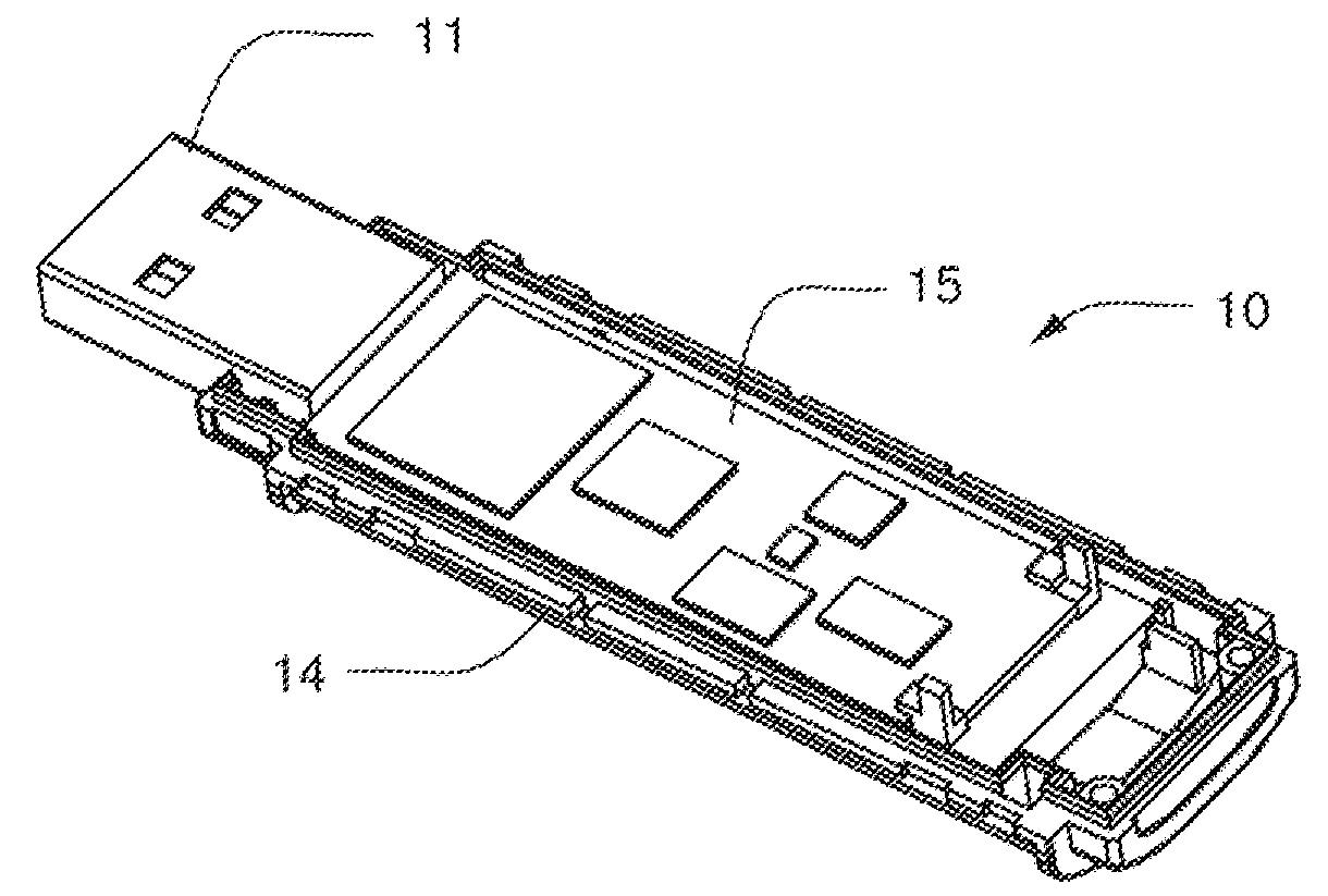 Thumb drive chassis structure