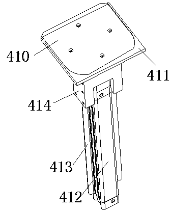 Hoisting type product tray of combined color sorting mechanical arm