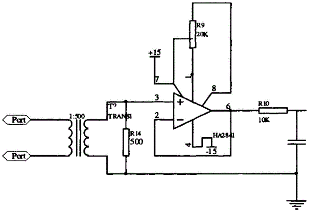 DSP-based frequency-conversion measurement circuit of transmission line power frequency parameters