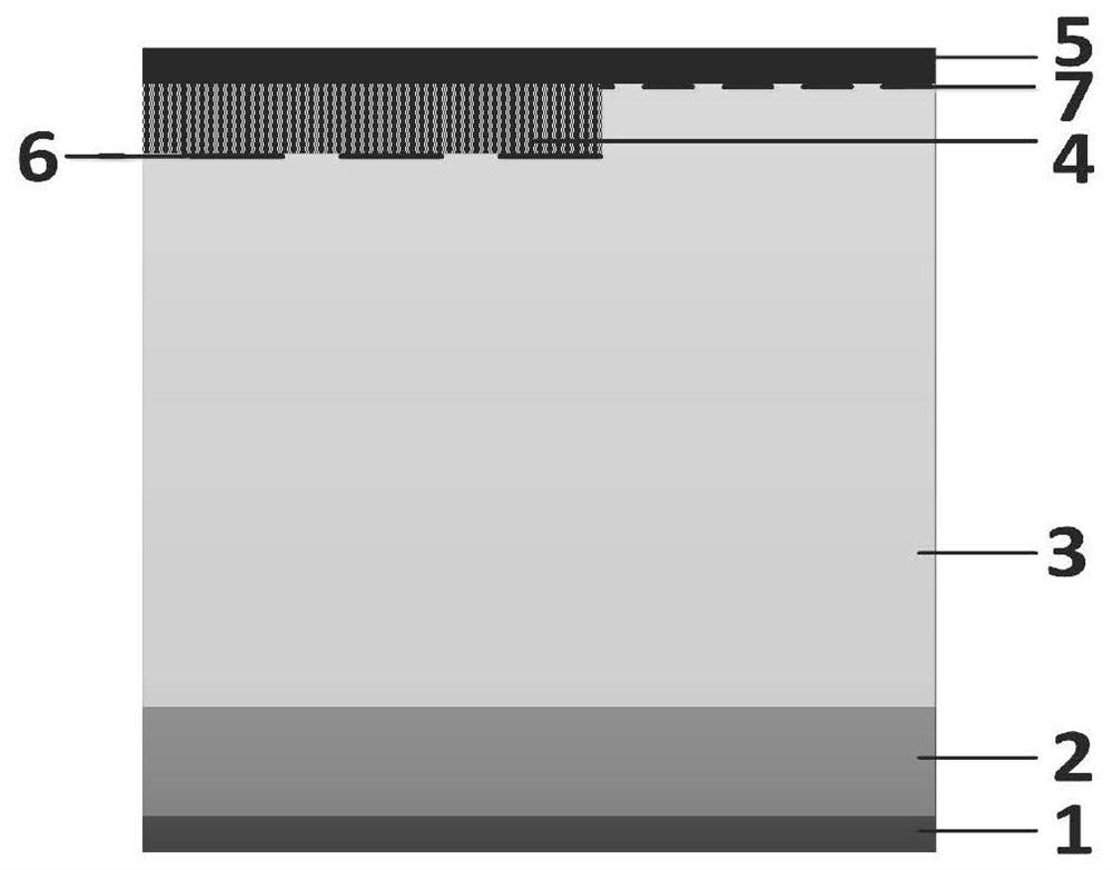 Trench type MPS diode cellular structure based on SiC substrate