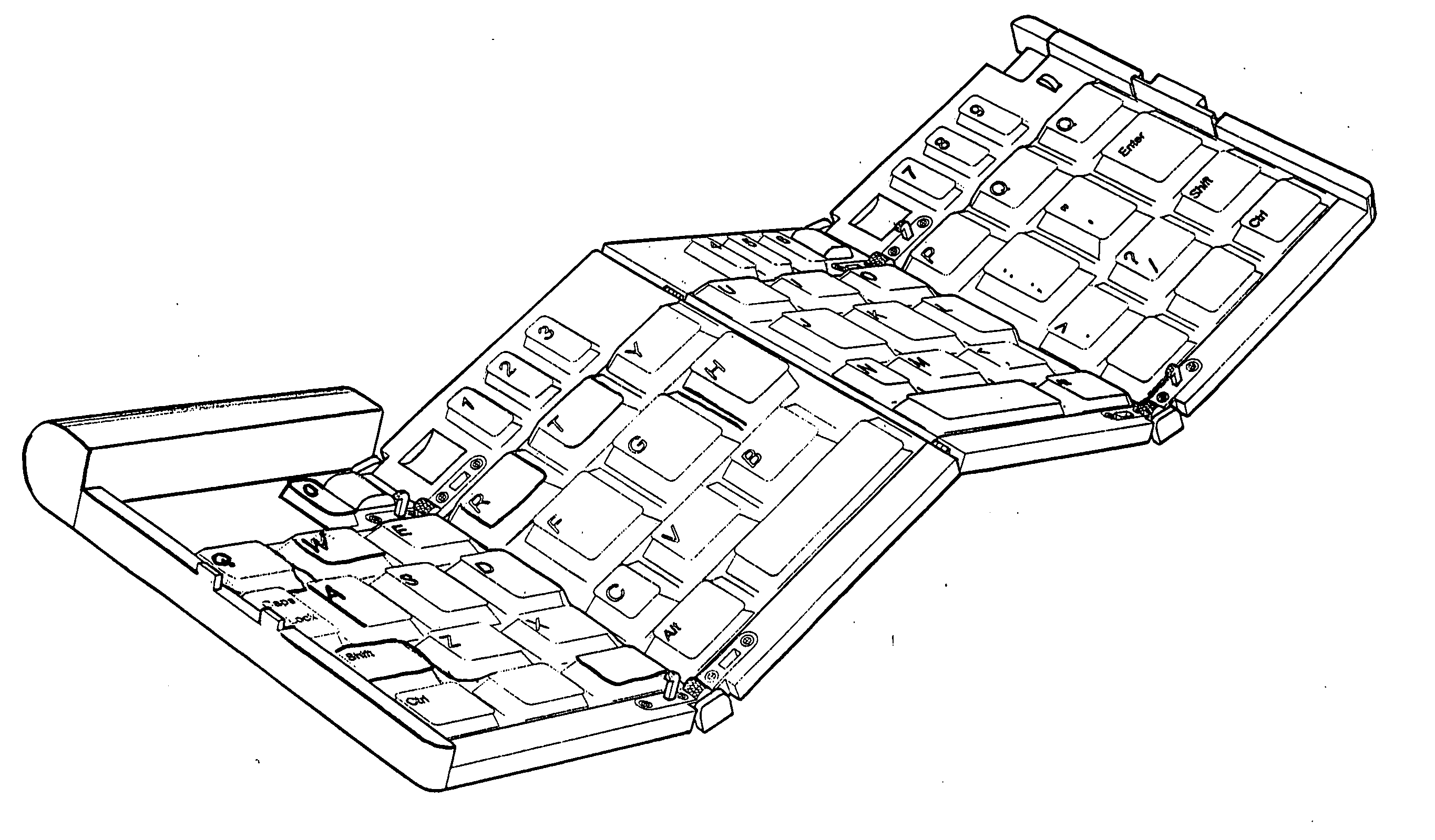 Keyboard and stand for portable computing and communication devices