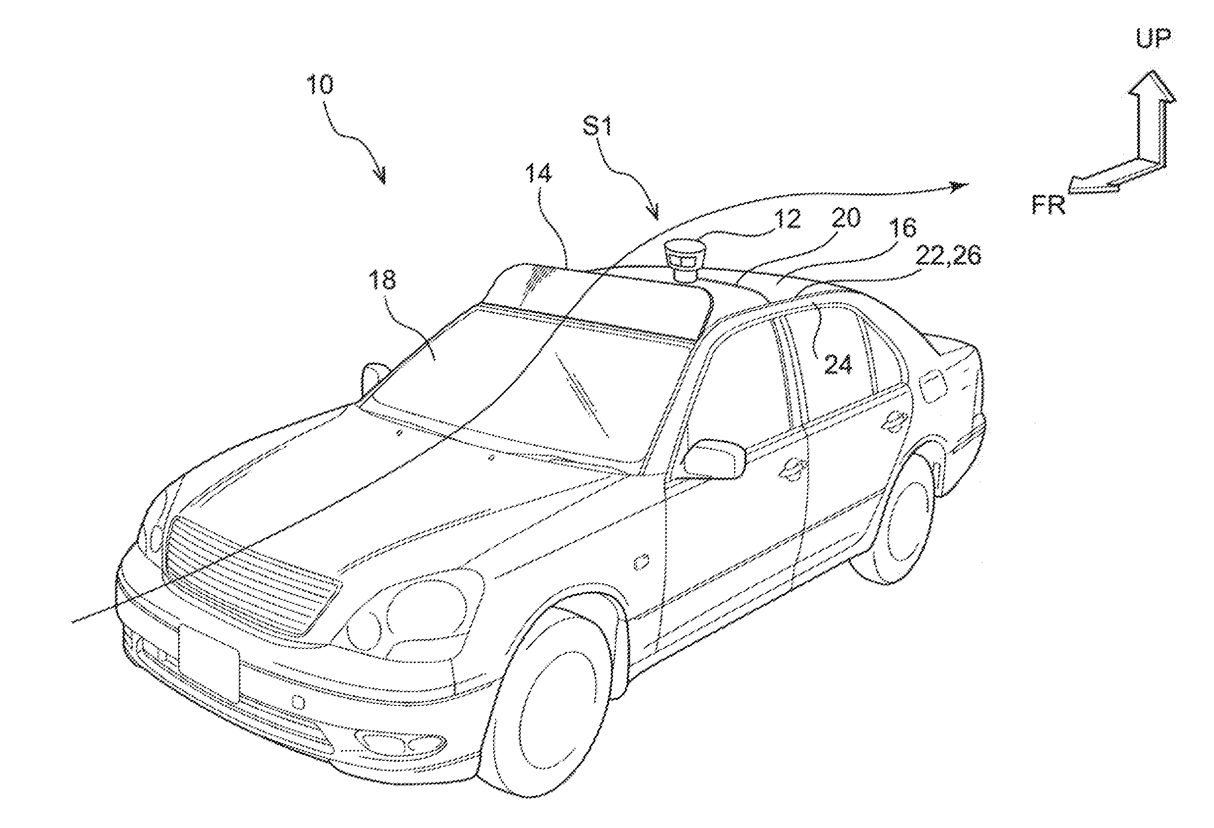 Vehicle flow-regulating structure