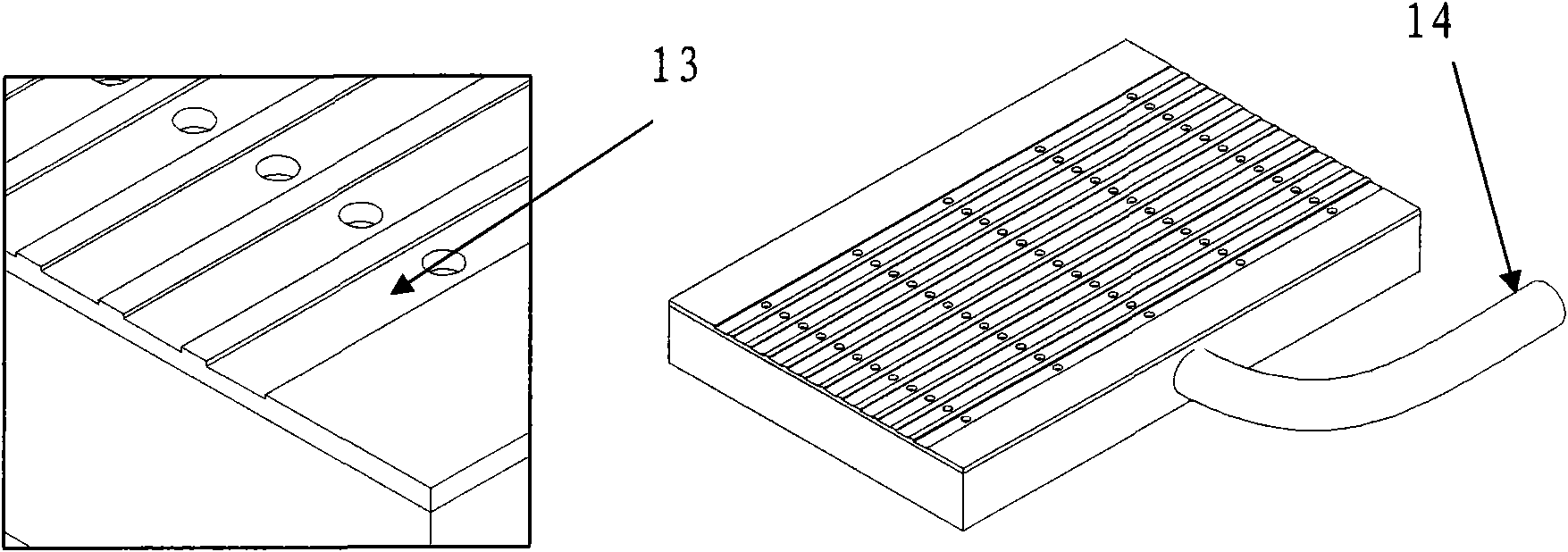 Single-sided circuit board made by gluing flat wires arranged side by side with thermosetting adhesive film